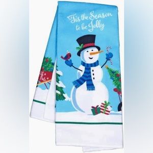 NWOT Snowman Dish Towel